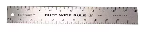 Fairgate Cuff Width Ruler 